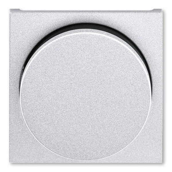 Накладка ABB Levit для светорегулятора поворотного серебро / дымчатый чёрный