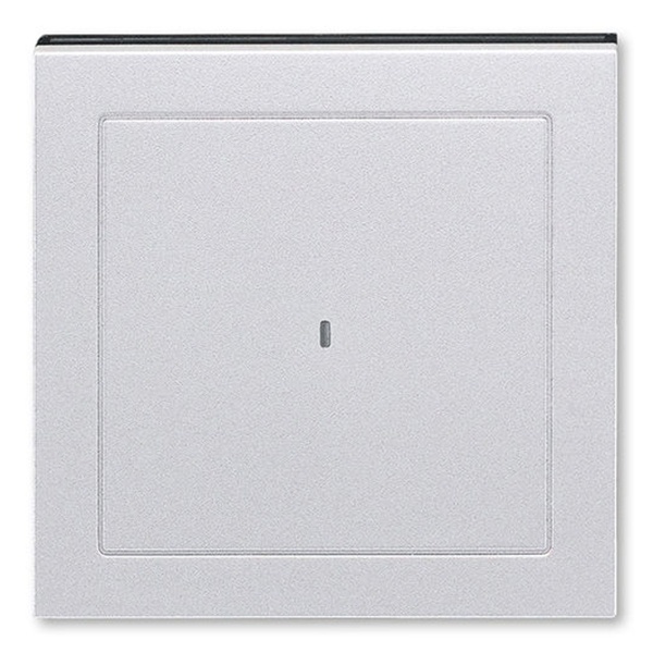 Накладка ABB Levit для выключателя карточного серебро / дымчатый чёрный