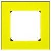 Рамка ABB Levit 1 пост жёлтый / дымчатый чёрный