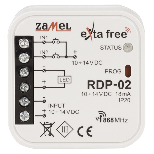 Драйвер LED с возможностью управления по радиоканалу Zamel Exta Free 1 канал 10-14В 4А DC