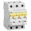 Автоматический выключатель ВА 47-60M 3Р 40А 6 кА характеристика С ИЭК (автомат электрический)
