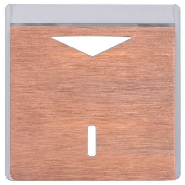 Карточный выключатель механический в отделке Soho Fede Brushed Copper белый