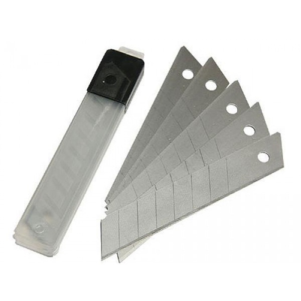 Лезвия 18 мм, для ножа технического (строительного), 10 штук, сегментированные, серия Алмаз TDM