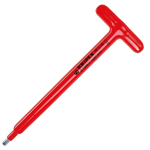 Ключ шестигранный 6мм Knipex с Т-образной ручкой 250мм диэлектрический VDE 1000V