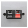 Механизм аудиоразъёма для подключения динамиков чёрный+красный 2м Zenit серебряный (N2257.1 PL)