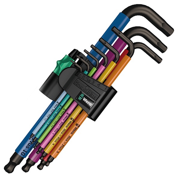 Набор Г-образных ключей, метрических, BlackLaser, 9шт Multicolour 950 SPKL/9 SM N