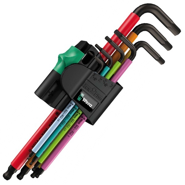 Набор Г-образных ключей, метрических, BlackLaser, 7шт, 950 SPKL/7B SM Multicolour Magnet