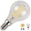 Лампа филаментная шарик ЭРА F LED P45 5W 827 E14 теплый свет (5055945528930)