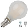 Лампа филаментная шарик ЭРА F LED P45 7W 840 E14 матовая белый свет (5055945576658)