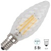 Лампа филаментная светодиодная свеча витая ЭРА F-LED BTW 5W 840 E14 белый свет 575798