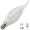 Лампа светодиодная свеча на ветру ЭРА LED BXS 5W 840 E14 белый свет 576733