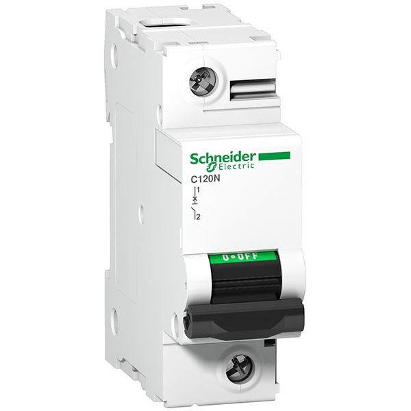 Автоматический выключатель Schneider Electric Acti 9 C120N 1П 100A C 10кА 1,5 модуля (автомат электрический)