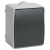 Выключатель кнопочный для открытой установки IP54 ВСк20-1-0-ФСр ФОРС IEK серый