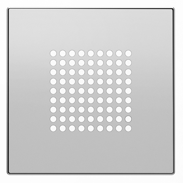 Накладка для механизма звонка и громкоговорителя ABB Sky, серебристый алюминий (8529 PL)