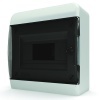 Щит навесной Tekfor 8 (1x8) модулей IP41 прозрачная черная дверца BNK 40-08-1 (электрический шкаф)