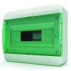 Щит навесной Tekfor 12 (1x12) модулей IP41 прозрачная зеленая дверца BNZ 40-12-1 (электрический шкаф)