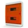 Щит навесной Tekfor 24 (2x12) модуля IP41 прозрачная оранжевая дверца BNO 40-24-1 (электрический шкаф)