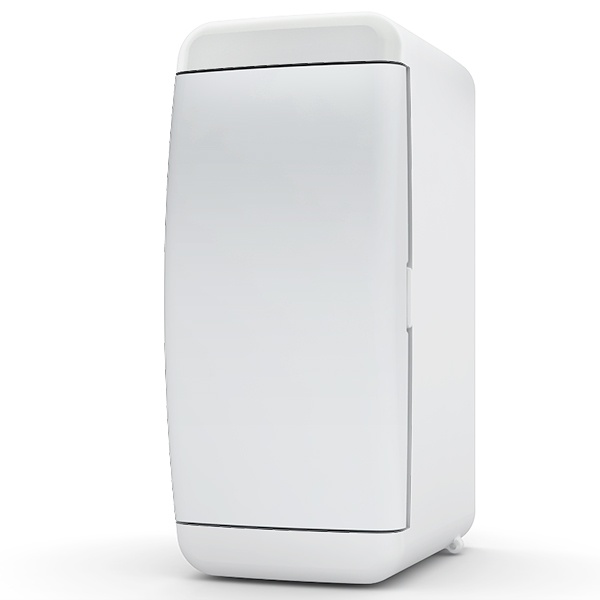 Щит навесной Tekfor 2 (1x2) модуля IP41 непрозрачная белая дверца UNN 40-02-2 (электрический шкаф)