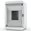 Щит навесной UNC 40-04-2 (1x4) модулей прозрачная дверца IP41 Tekfor (электрический шкаф)
