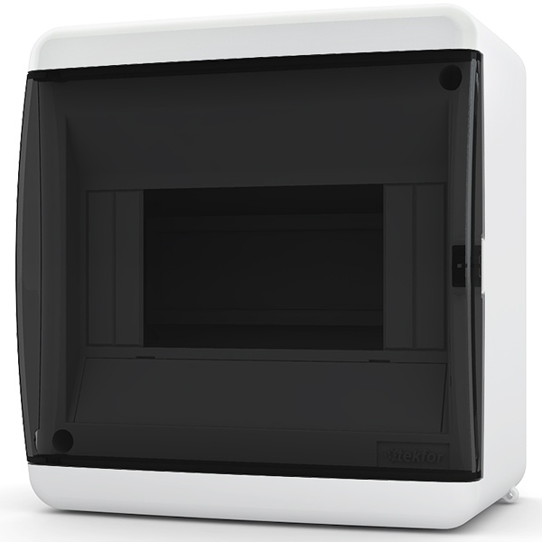 Щит навесной UNK 40-06-2 (1x6) модулей прозрачная черная дверца IP41 Tekfor (электрический шкаф)