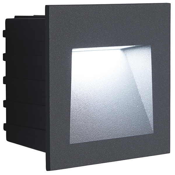 Светодиодный светильник Feron LN013 встраиваемый 3W 4000K, IP65, серый