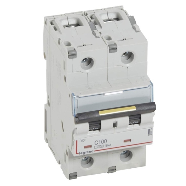 Автоматический выключатель Legrand DX3 2П C100A 10kA/16kA 3 модуля (автомат) (автомат электрический)