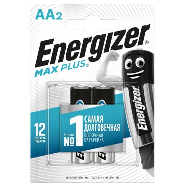 Батарейка ENERGIZER Max Plus LR6/AA/E91 (упаковка 2шт)