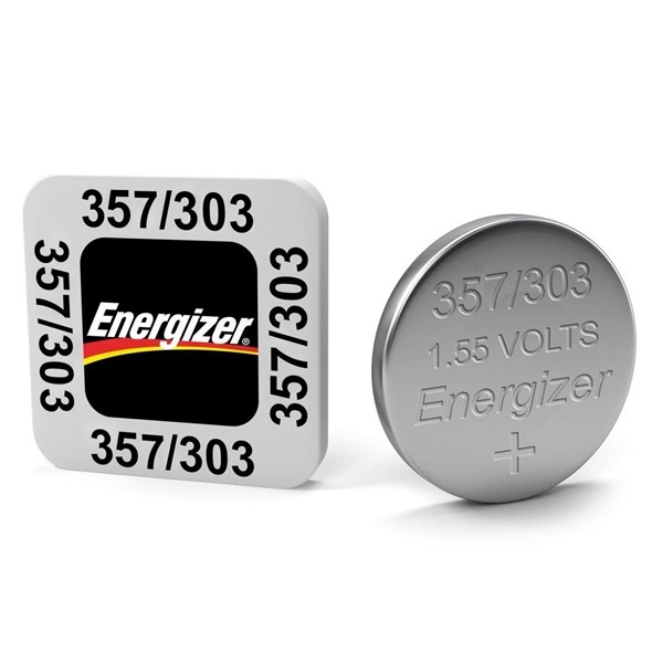 Батарейка для часов ENERGIZER Silver Oxide SR357/303 1.55V (упаковка 1шт)