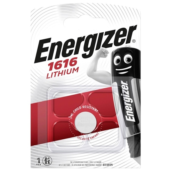 Батарейка ENERGIZER Lithium CR1616 (упаковка 1шт)