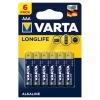 Батарейка VARTA LONGLIFE AAA (упаковка 6шт) 04103101416