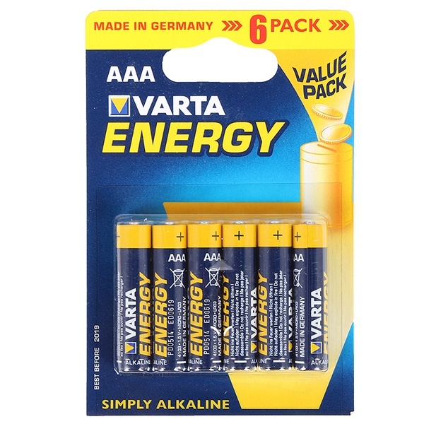 Батарейка VARTA ENERGY AAA (упаковка 6шт) 04103229416