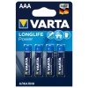 Батарейка VARTA LONGL. POWER LR03 AAA (упаковка 4шт) 4008496846917