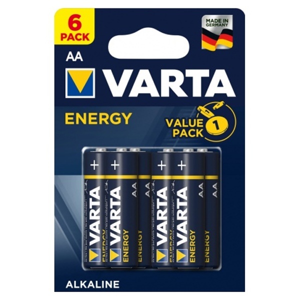 Батарейки VARTA ENERGY AA (упаковка 6шт) 04106229416