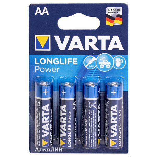 Батарейка VARTA LONGL. POWER LR6 AA (упаковка 4шт) 4008496846993