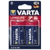 Батарейка VARTA LONGLIFE MAX POWER D (упаковка 2шт) 04720101402