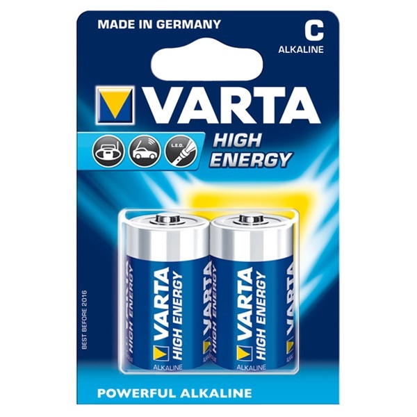Батарейка C LR14 VARTA LONGLIFE POWER (упаковка 2шт) 04914121412