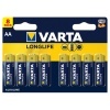 Батарейки VARTA LONGLIFE AA (упаковка 8шт) 04106101418