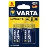 Батарейки VARTA LONGLIFE AA (упаковка 6шт) 04106101436