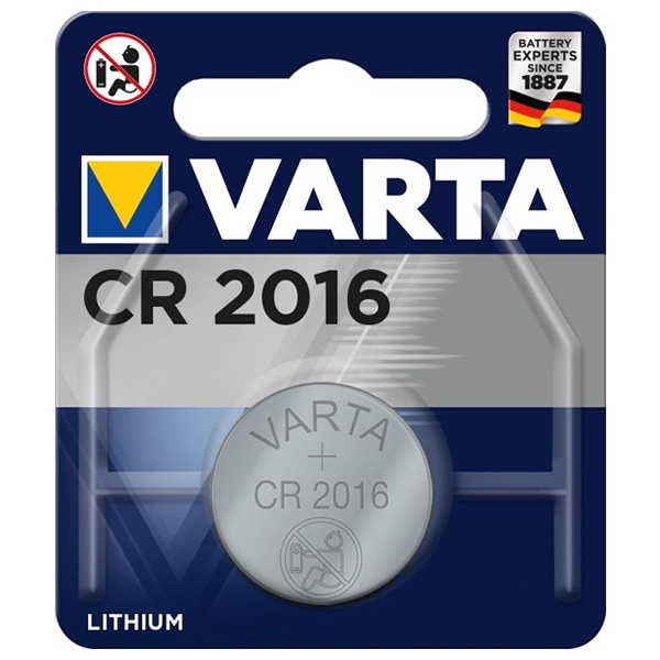 Батарейка VARTA ELECTRONICS CR 2016 (упаковка 1шт) 06016101401
