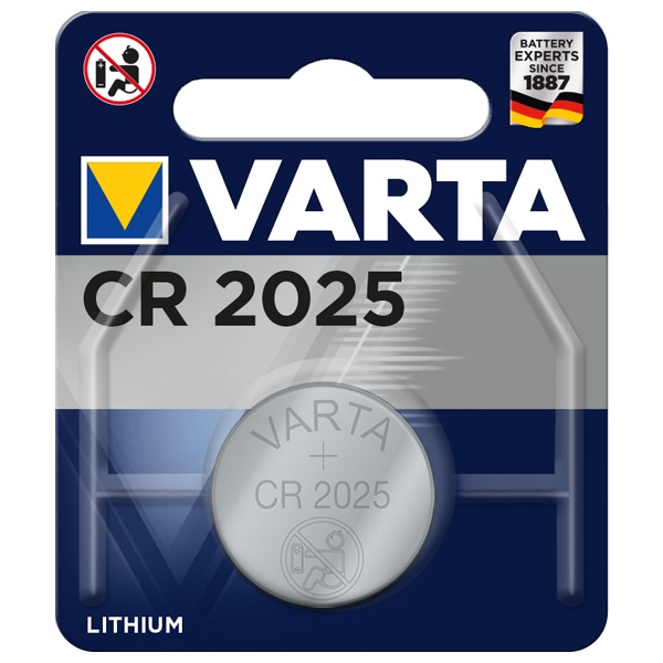 Батарейка VARTA ELECTRONICS CR 2025 (упаковка 1шт) 06025101401