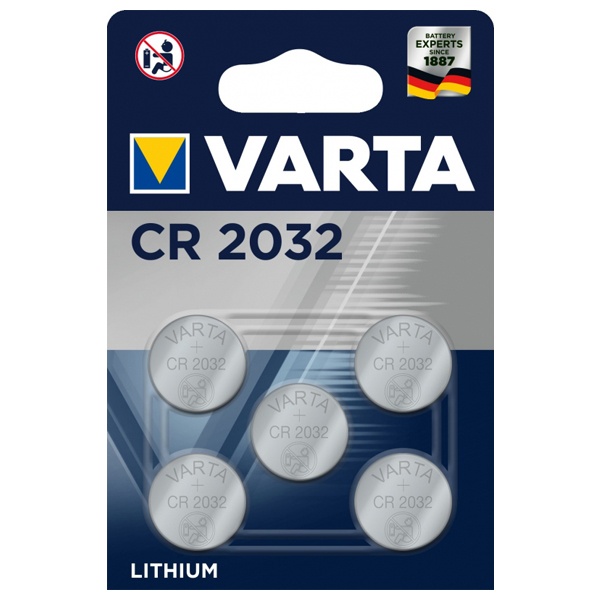 Батарейка VARTA ELECTRONICS CR 2032 (упаковка 5шт) 4008496850853