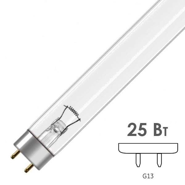 Лампа бактерицидная Osram HNS G25 25W T8 G13 L438mm специальная безозоновая