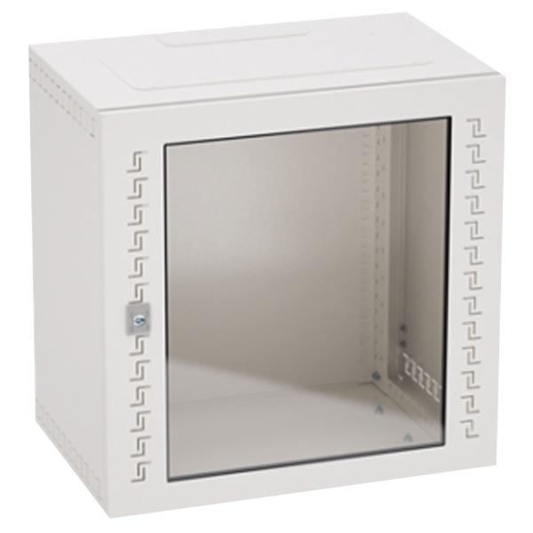 Шкаф телекоммуникационный навесной IT-STI 9U (500х600х400) дверь со стеклом серый DKC