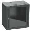Шкаф телекоммуникационный навесной IT-STI 12U (600х600х650) дверь со стеклом черный DKC