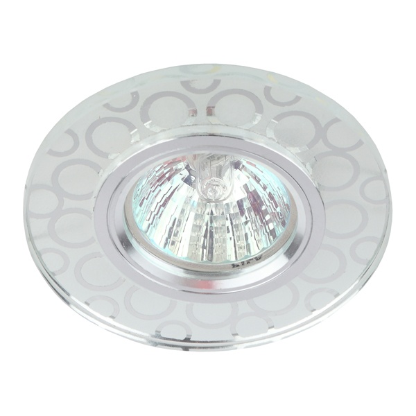 Встраиваемый светильник ЭРА DK LD46 SL декор c LED подсветкой MR16 зеркальный 5056183763893