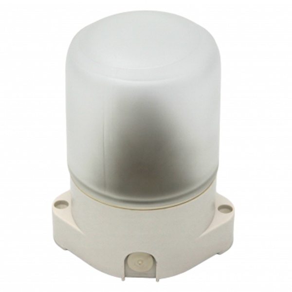 Светильник для бани ЭРА НББ 01-60-001 пластик/стекло, под лампу 60W с цоколем Е27 5056396207054