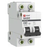 Автоматический выключатель 2P 63А (C) 4,5кА ВА 47-29 EKF Basic (автомат электрический)