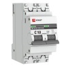 Автоматический выключатель 2P 10А (C) 4,5kA ВА 47-63 EKF PROxima (автомат электрический)