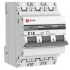 Автоматический выключатель 3P 16А (C) 4,5kA ВА 47-63 EKF PROxima (автомат электрический)