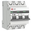 Автоматический выключатель 3P 25А (C) 4,5kA ВА 47-63 EKF PROxima (автомат электрический)